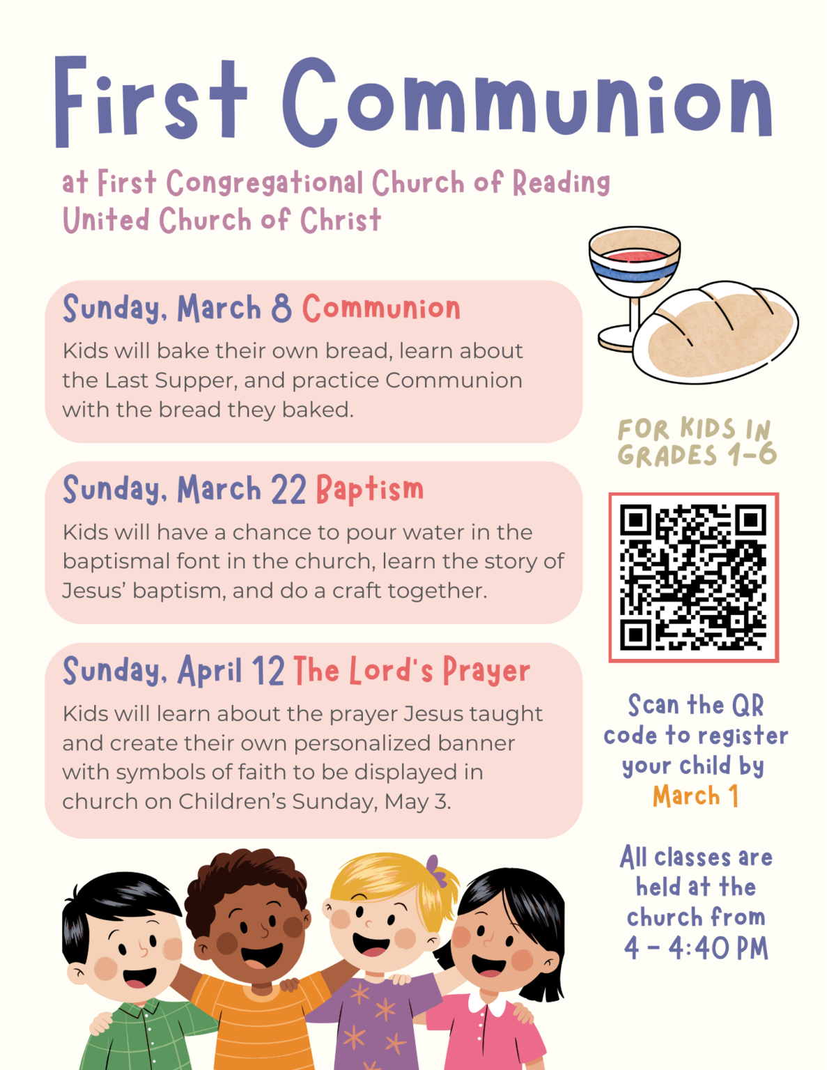 First Communion – The First Congregational Church of Reading